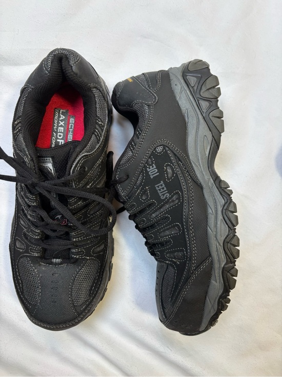 Skechers Other - Skechers Men's Black and Gray Athletic Safety Sneakers